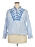 Zara Blue 3/4 Sleeve Blouse Size XXL - photo 1