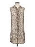 Equipment 100% Silk Animal Print Tan Casual Dress Size XS - photo 1
