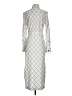 Uterque Argyle Silver White Casual Dress Size S - photo 2