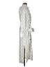 Uterque Argyle Silver White Casual Dress Size S - photo 5