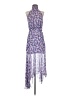 Veronica Beard 100% Silk Floral Purple Cocktail Dress Size 0 - photo 1