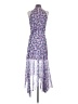 Veronica Beard 100% Silk Floral Purple Cocktail Dress Size 0 - photo 2