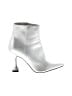 Open Edit White Silver Ankle Boots Size 7 - photo 1