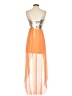 Sequin Hearts 100% Polyester Orange Cocktail Dress Size 5 - photo 2