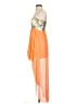 Sequin Hearts 100% Polyester Orange Cocktail Dress Size 5 - photo 5