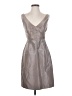 J.Crew 100% Silk Metallic Gray Cocktail Dress Size 2 - photo 1
