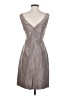 J.Crew 100% Silk Metallic Gray Cocktail Dress Size 2 - photo 2