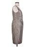 J.Crew 100% Silk Metallic Gray Cocktail Dress Size 2 - photo 4