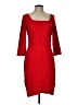 Express Solid Red Cocktail Dress Size L (estimated) - photo 1