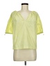 DKNY 100% Polyester Green Short Sleeve Blouse Size M - photo 1