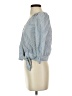 Madewell 100% Cotton Blue 3/4 Sleeve Blouse Size XXS - photo 5