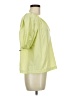 DKNY 100% Polyester Green Short Sleeve Blouse Size M - photo 4