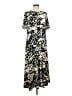 Chico's Print Ivory Casual Dress Size Med (1) - photo 1