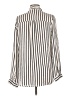 Elia Cher 100% Polyester Stripes Ivory Long Sleeve Blouse Size 12 - photo 2