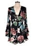 Bardot 100% Polyester Floral Black Romper Size 6 - photo 1