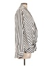 Elia Cher 100% Polyester Stripes Ivory Long Sleeve Blouse Size 12 - photo 4