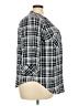 Torrid 100% Polyester Plaid Black 3/4 Sleeve Blouse Size 2X Plus (2) - photo 4