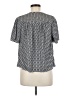 T Tahari 100% Polyester Gray Short Sleeve Blouse Size M - photo 2