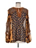 CAbi 100% Polyester Brown Long Sleeve Blouse Size M - photo 1