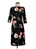 Donna Morgan Floral Black Casual Dress Size 4 - photo 1