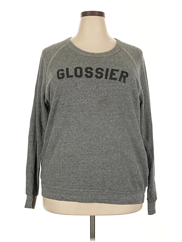 Pre-owned Assorted Brands Pullover Sweater In Gray