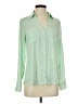 Express 100% Polyester Green Long Sleeve Blouse Size S - photo 1