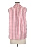 Skies Are Blue 100% Polyester Checkered-gingham Red Sleeveless Blouse Size M - photo 2