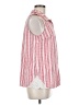 Skies Are Blue 100% Polyester Checkered-gingham Red Sleeveless Blouse Size M - photo 4
