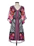 Bisou Bisou 100% Polyester Paisley Pink Casual Dress Size 4 - photo 2