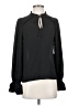 CeCe 100% Polyester Black Long Sleeve Blouse Size XS - photo 1