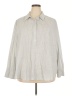 Lane Bryant Gray 3/4 Sleeve Button-Down Shirt Size 26 - 28 Tall - photo 1