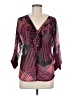 Worthington 100% Polyester Pink 3/4 Sleeve Blouse Size M - photo 1