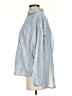 BDG 100% Cotton Stripes Blue Long Sleeve Button-Down Shirt Size XS - photo 5