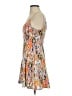 Aqua Print Orange Cocktail Dress Size S - photo 5