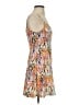 Aqua Print Orange Cocktail Dress Size S - photo 4