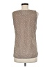 Ann Taylor LOFT 100% Polyester Brown Sleeveless Blouse Size M - photo 2