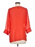 Final Touch 100% Polyester Orange 3/4 Sleeve Blouse Size M - photo 2