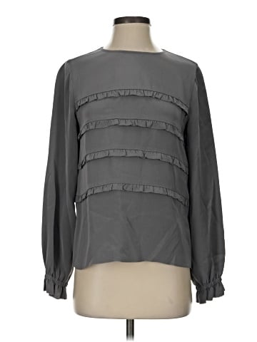 Ann Mashburn Long Sleeve Silk Top (view 1)