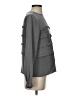 Ann Mashburn 100% Silk Gray Long Sleeve Silk Top Size S - photo 4