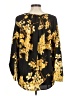 Natori 100% Polyester Gold 3/4 Sleeve Blouse Size M - photo 2