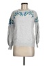 Monsoon Floral Silver Pullover Sweater Size M - photo 1