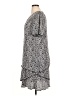 Connected Apparel 100% Polyester Print Gray Casual Dress Size 16 - photo 5