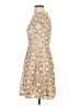 Shoshanna 100% Polyester Polka Dots Solid Tan Cocktail Dress Size 0 - photo 5