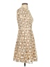 Shoshanna 100% Polyester Polka Dots Solid Tan Cocktail Dress Size 0 - photo 4