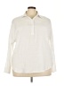 Unbranded 100% Polyester Ivory Long Sleeve Blouse Size 3X (estimated) - photo 1