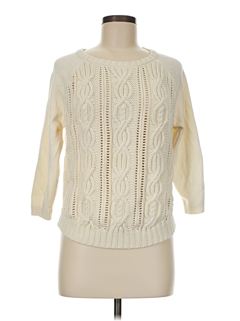 Pre-owned Tommy Hilfiger Pullover Sweater In Ivory
