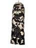 Milly 100% Polyester Print Gold Dress Pants Size 8 - photo 5
