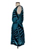 Dina Be Graphic Teal Cocktail Dress Size 2 - photo 5
