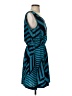 Dina Be Graphic Teal Cocktail Dress Size 2 - photo 4
