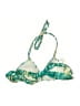 Unbranded Tropical Green Blue Swimsuit Top Size XS (30A) - photo 2